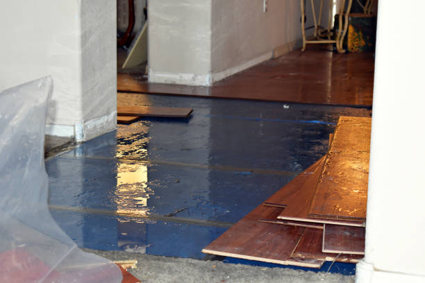Professional Sewage Cleanup technician working in Burnett, WI